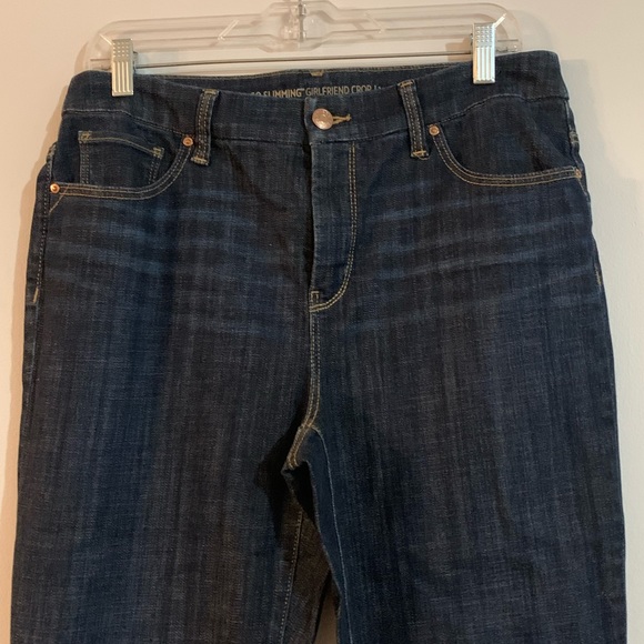 CHICO’S SO SLIMMING GIRLFRIEND CROP JEANS 1 30x25.5” - Picture 4 of 5